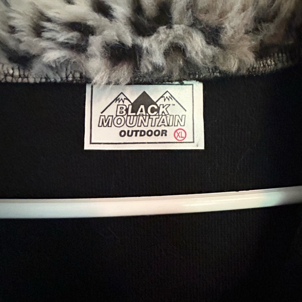 Fleece Jacket With Leopard Trim XL - Picture 4 of 4